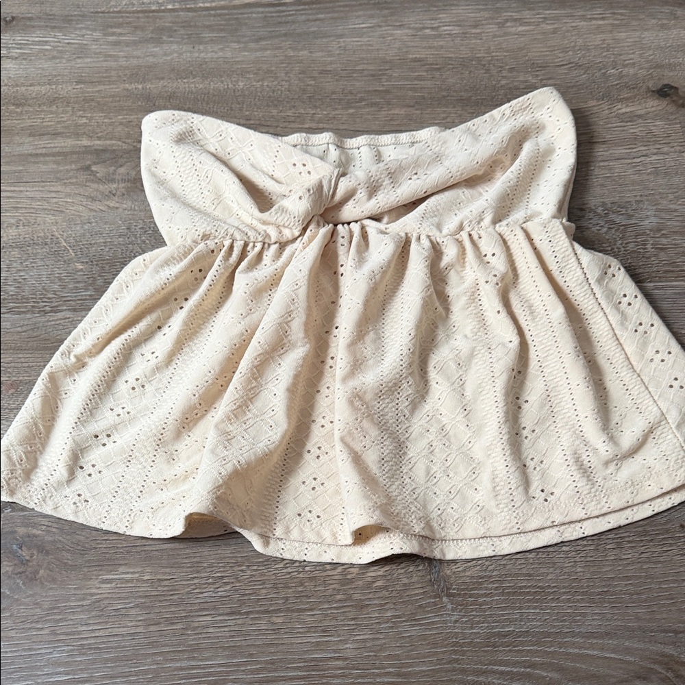 SHEIN Cream A-Line Skirt